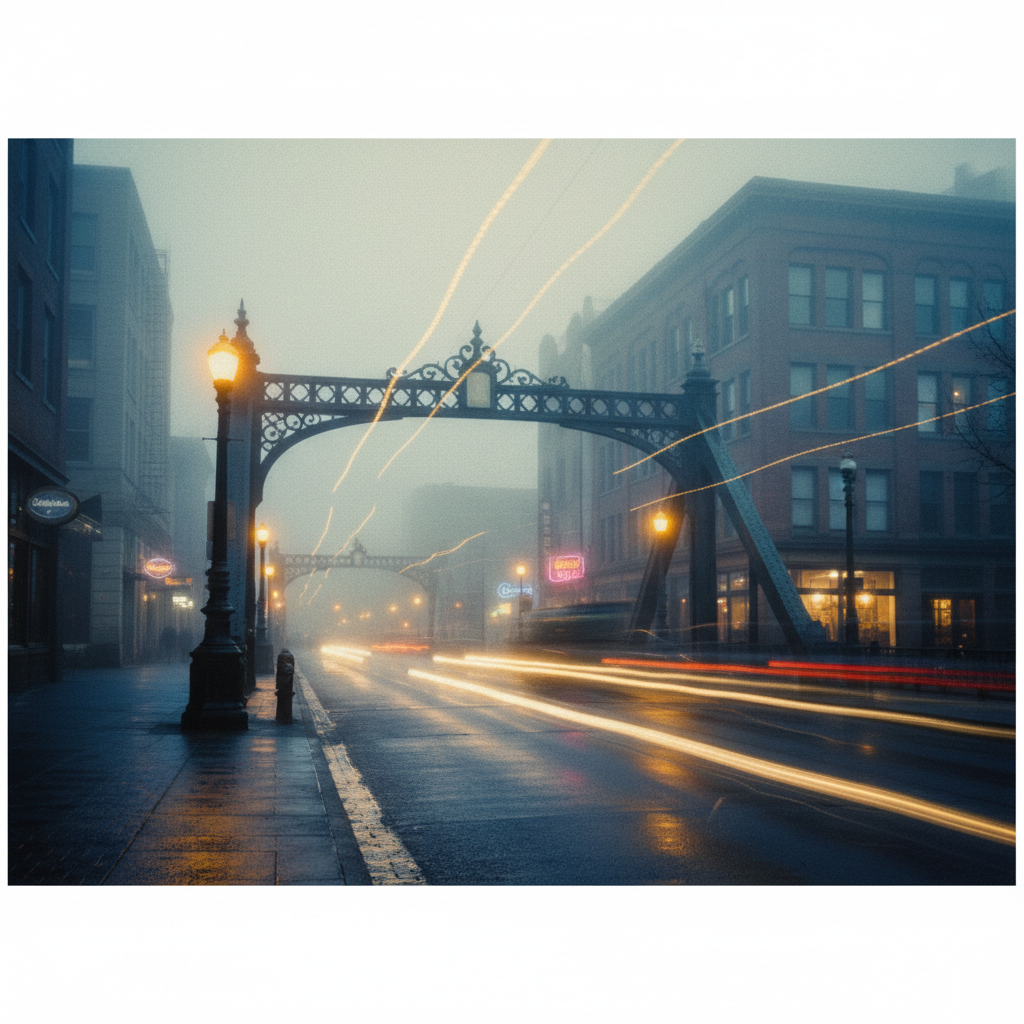 First Light on Steel by jeff
