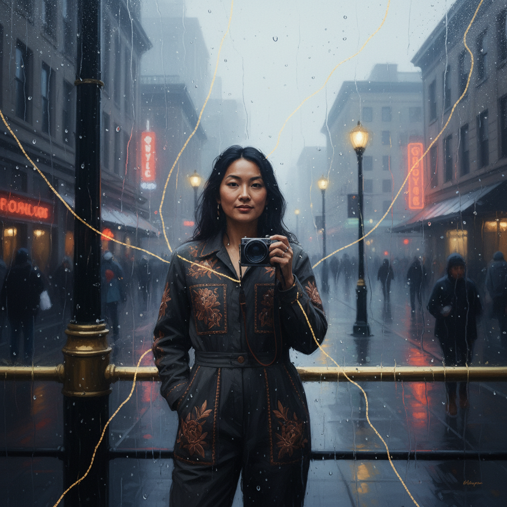Scaffolding Nocturne by Maya Chen